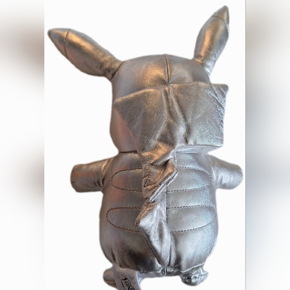 Pokemon 25th Anniversary Silver Pikachu-8" - Picture 2 of 2